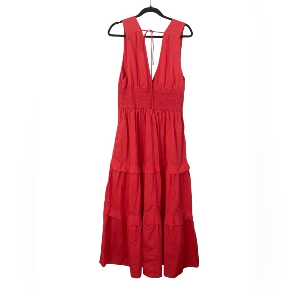 Abercrombie and Fitch Smocked Waist Tiered Midi / Maxi Dress Size LT - Picture 2 of 9